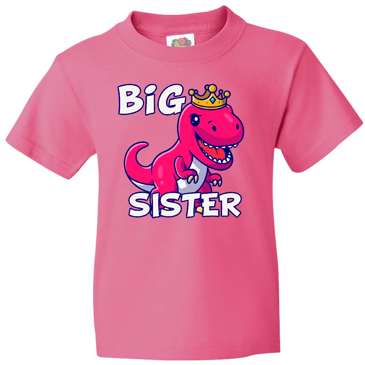 Inktastic Big Sister Youth T-Shirt - Cute Sibling Matching Outfits for Girls - Perfect for Family Photos, Birthdays & Sister Bonding Moments