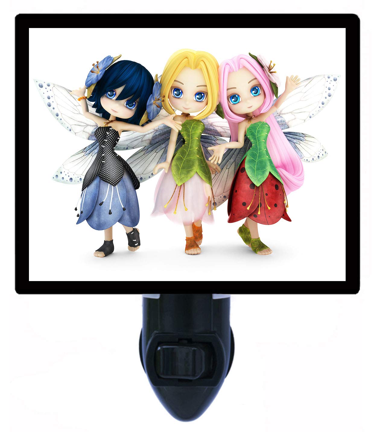 LED Night Light for Kids - Fantasy Fairy Friends Photo Decorative Lamp, Perfect for Bedroom, Nursery, or Gift