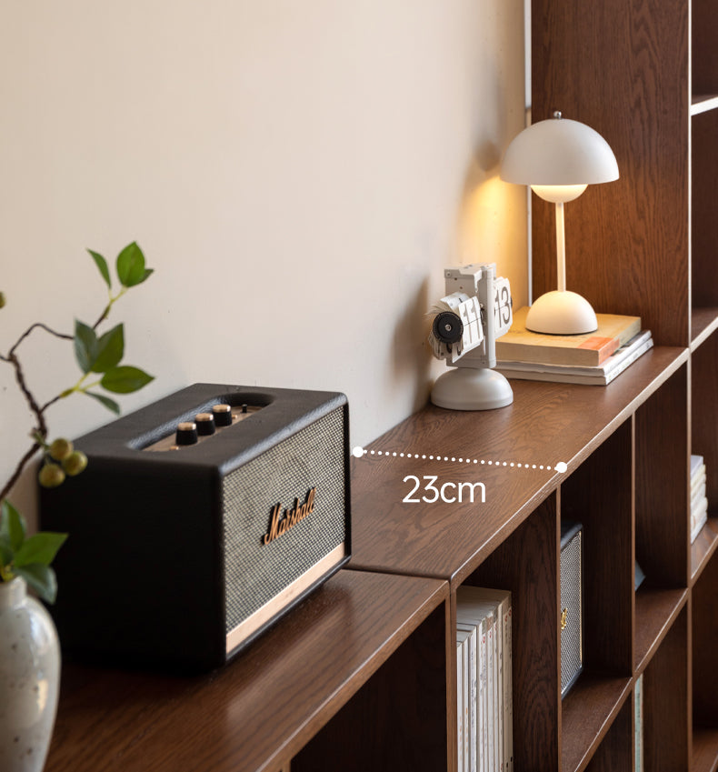 Oak & Beech Solid Wood Modular Bookshelf - Customizable Storage for Home Office, Living Room & Bedroom