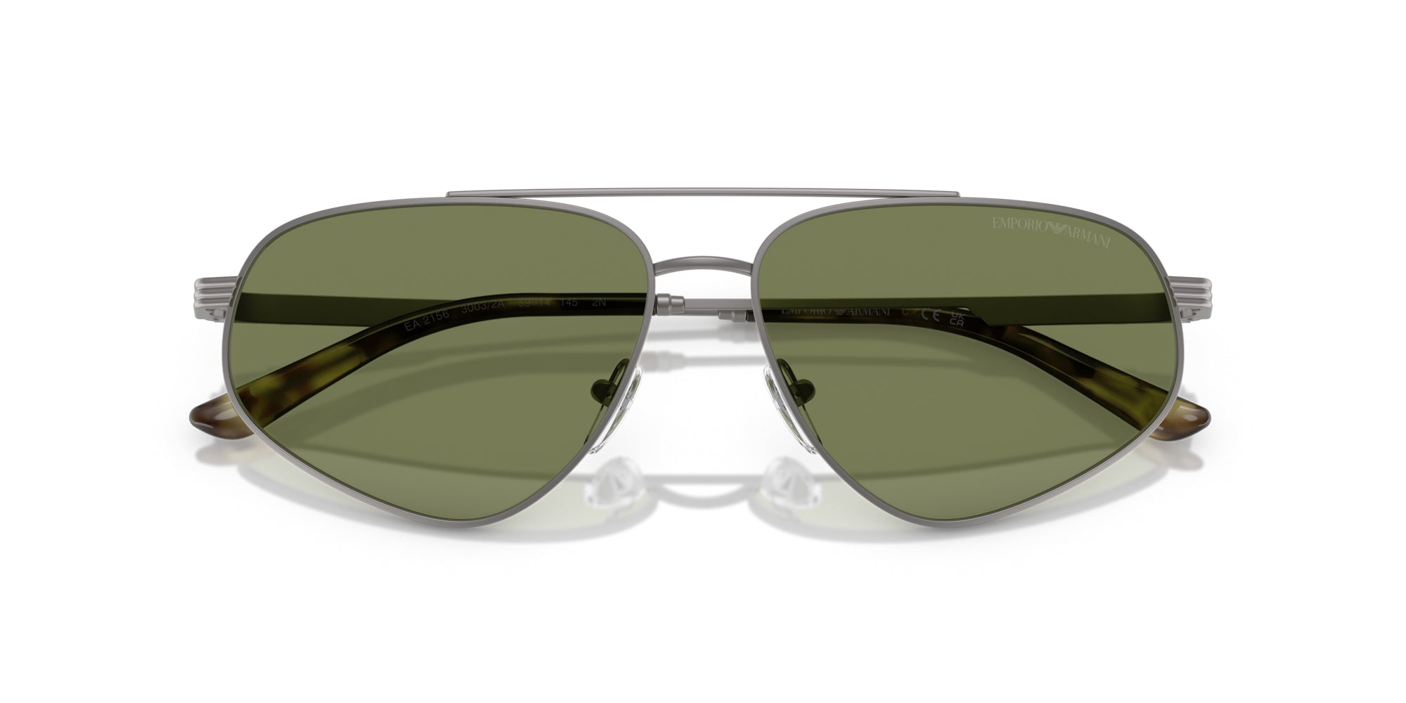 Emporio Armani EA2156 Sunglasses - Polarized UV Protection Aviator Style for Men & Women - Perfect for Driving, Travel & Outdoor Activities