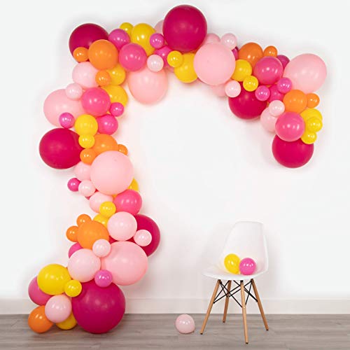 Orange,pink,yellow