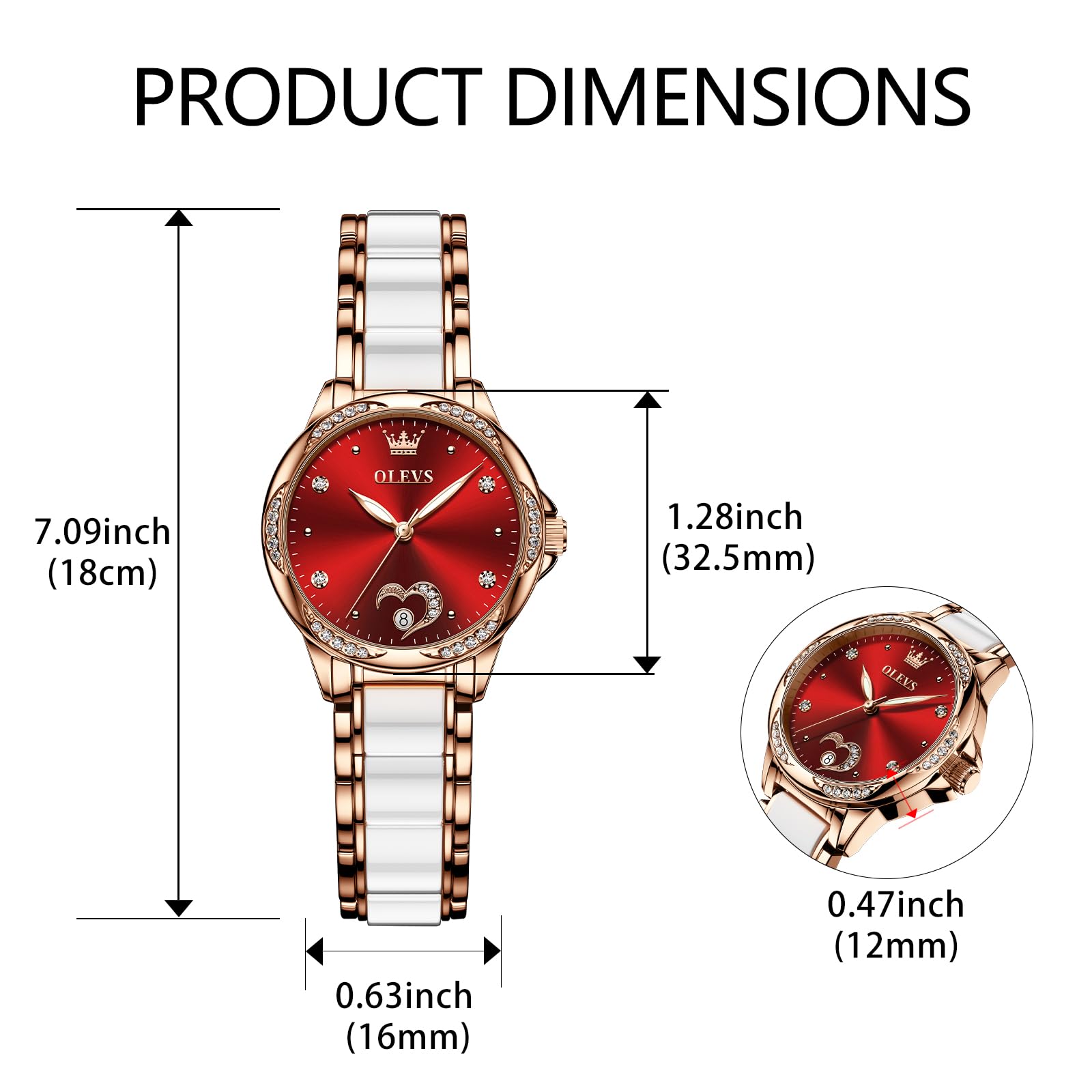 OLEVS Automatic Women's Watch - Rose Gold Luxury Self-Winding Timepiece for Women | Perfect for Business, Formal Events & Everyday Wear