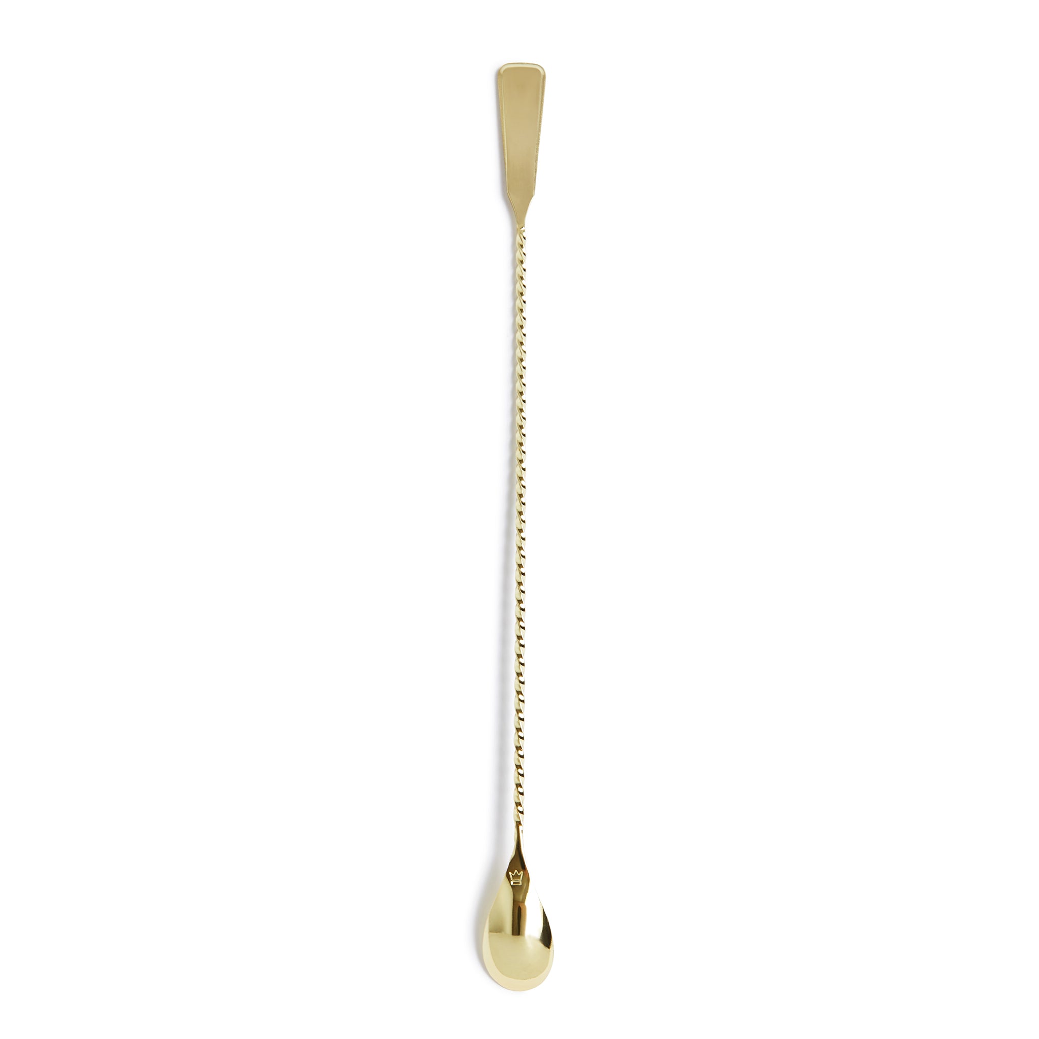 BROMLEY™ Gold Plated Bar Spoon 36cm - Premium Cocktail Mixing Tool for Bartenders & Home Bars - Perfect for Crafting Martinis, Mojitos & Cocktails