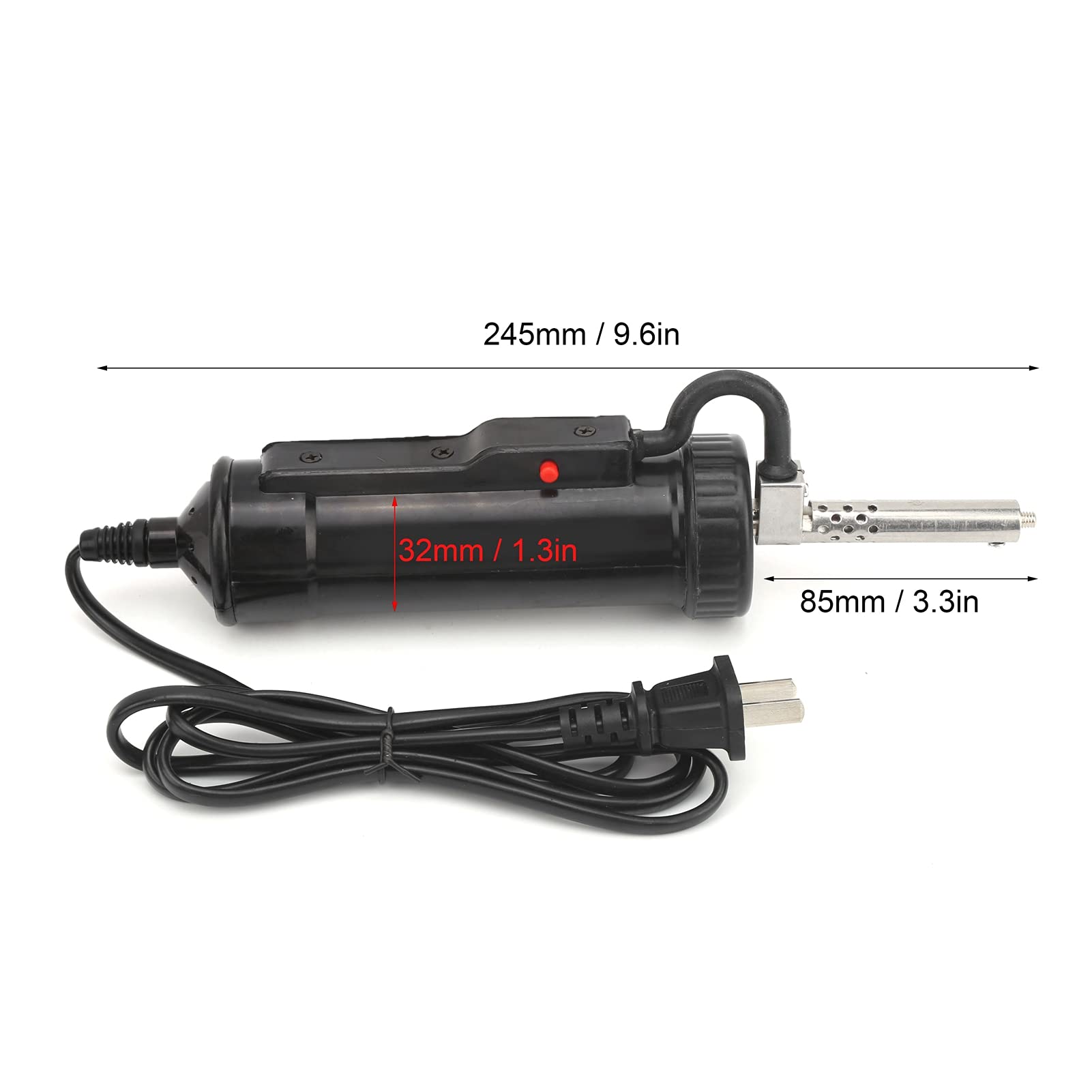 30W Electric Desoldering Pump with US Plug - Automatic Solder Sucker for PCB Repair, Electronics DIY, and Component Removal (110V AC) - Perfect for Hobbyists and Professionals