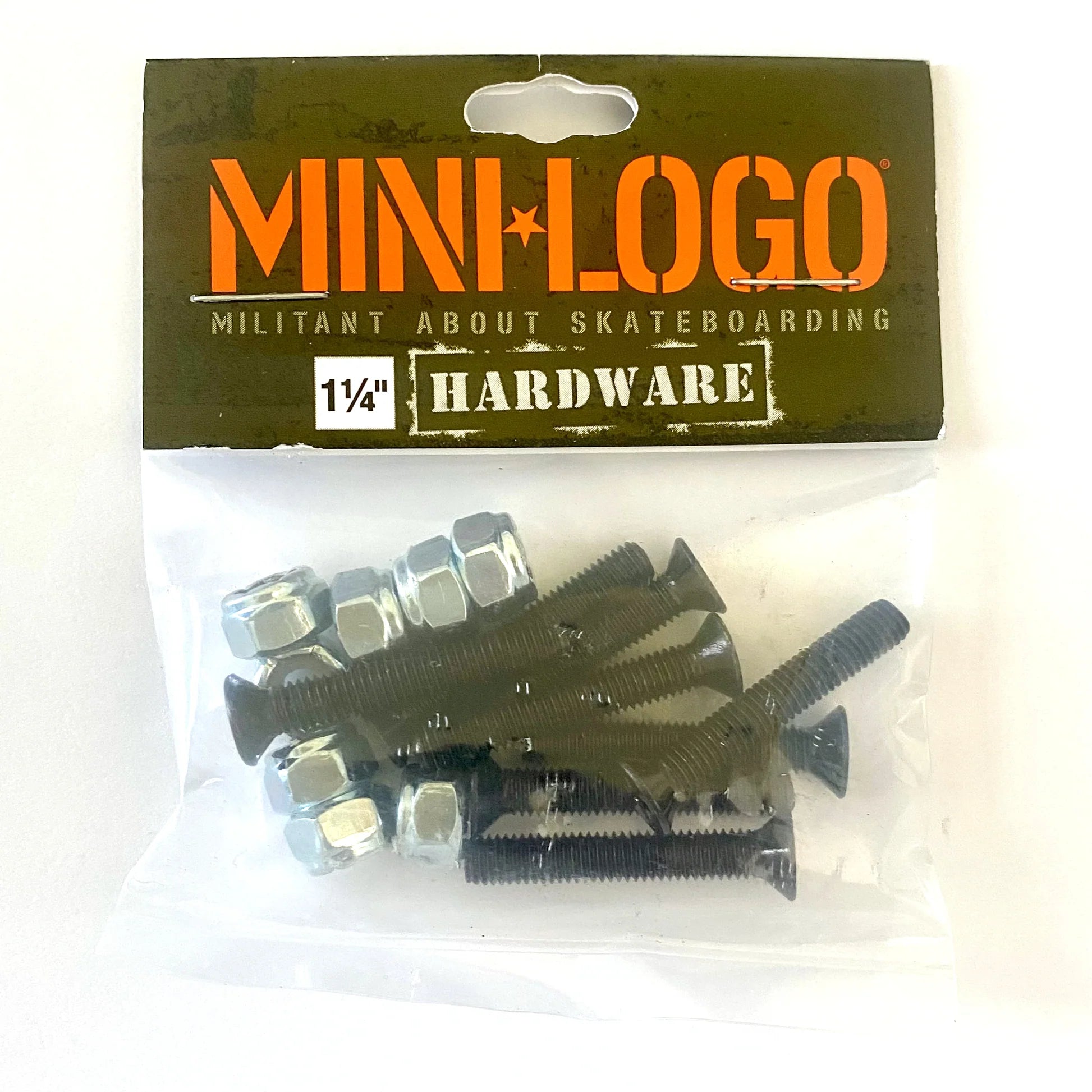 Mini Logo Hardware 1.25 - Premium Skateboard Truck Bolts for Street & Park Skateboarding | Durable Skateboard Accessories for Smooth Rides