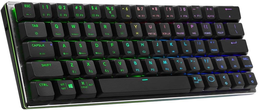 Cooler Master SK622 60% Wireless Bluetooth Mechanical Keyboard - Low Profile, Space Gray - Compact Gaming Keyboard for PC/Mac - Perfect for Office Work & Esports Gaming