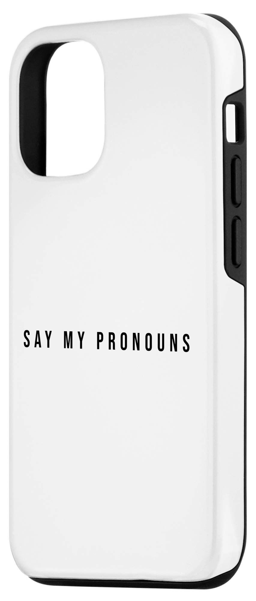 iPhone 12/12 Pro Pronoun Case - LGBTQ+ Pride Protective Phone Cover for iPhone 12/12 Pro - Show Your Identity with Style (Perfect for Pride Events, Everyday Use & Gifting)
