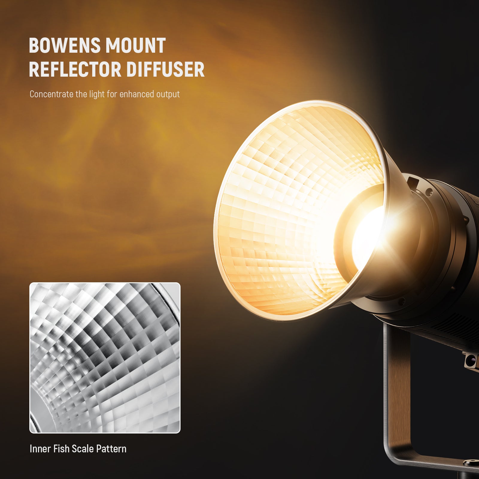 NEEWER RF1/RF2 7-Inch/18cm Fish Scale Pattern Photography Reflector & Diffuser - Perfect for Studio Lighting, Portrait Photography, and Video Production