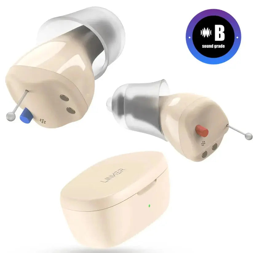 Linner Saturn OTC Hearing Aids - FDA Registered, FSA & HSA Eligible - Rechargeable Noise Cancelling for Seniors & Adults - Perfect for TV Watching, Conversations & Outdoor Activities