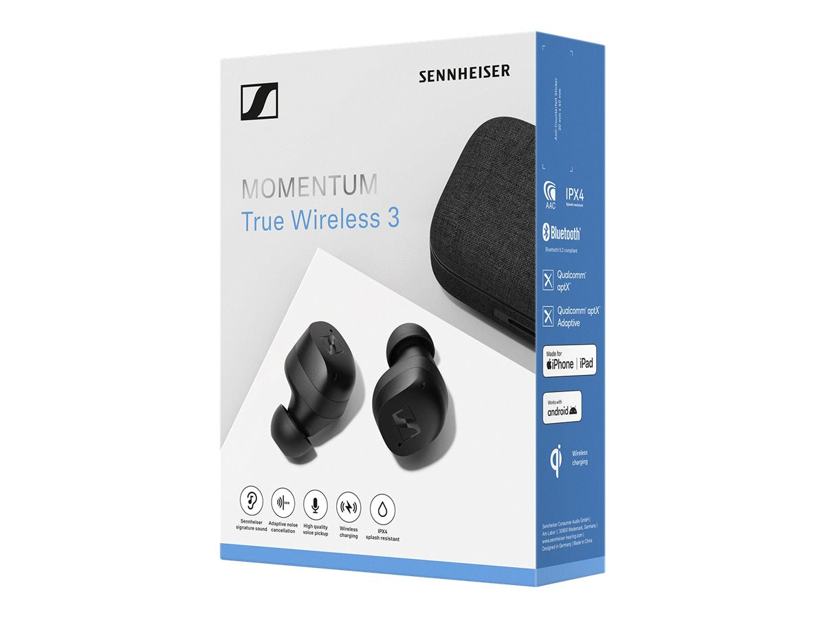 Sennheiser MOMENTUM True Wireless 3 Bluetooth Earbuds - Premium Noise Cancelling Headphones with High-Fidelity Sound for Gym, Travel & Work