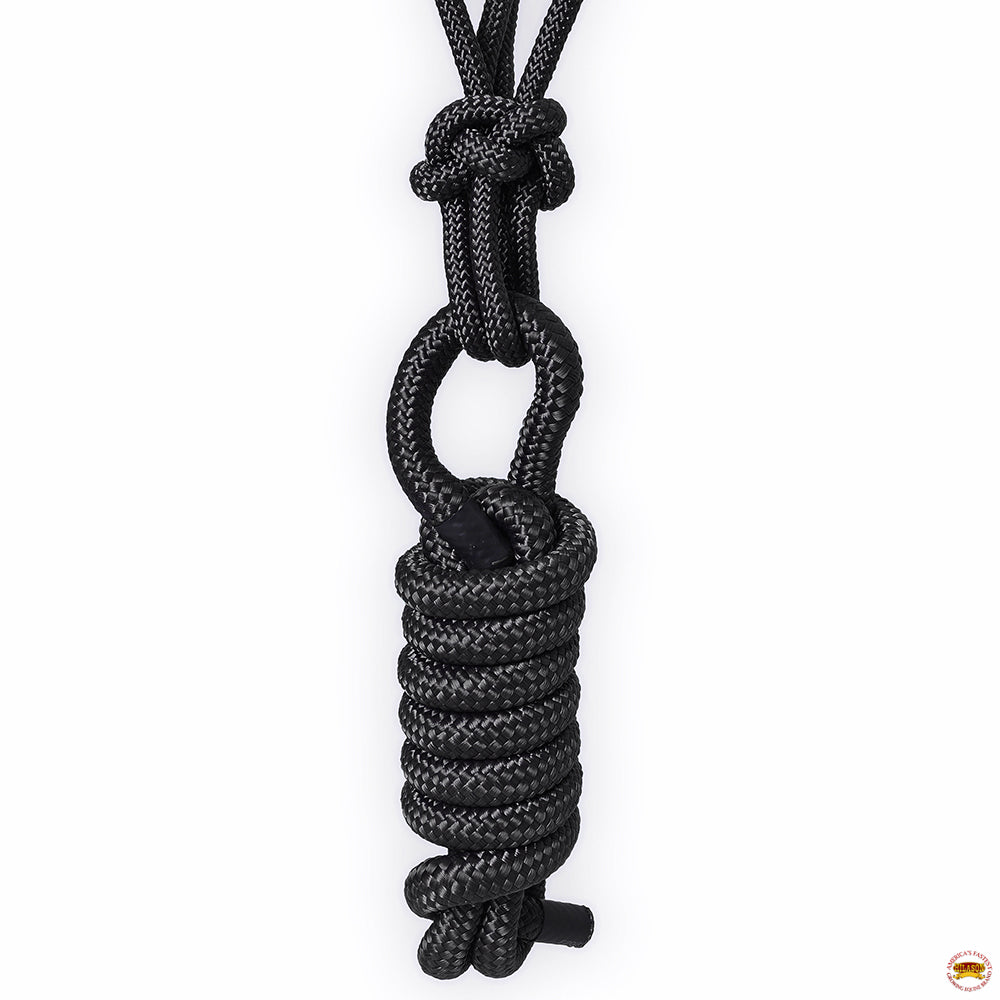 8 Ft Hilason Western Nylon Heavy Duty Horse Lead Rope Halter - Durable Multi-Colored Bridle for Training, Trail Riding & Ranch Work