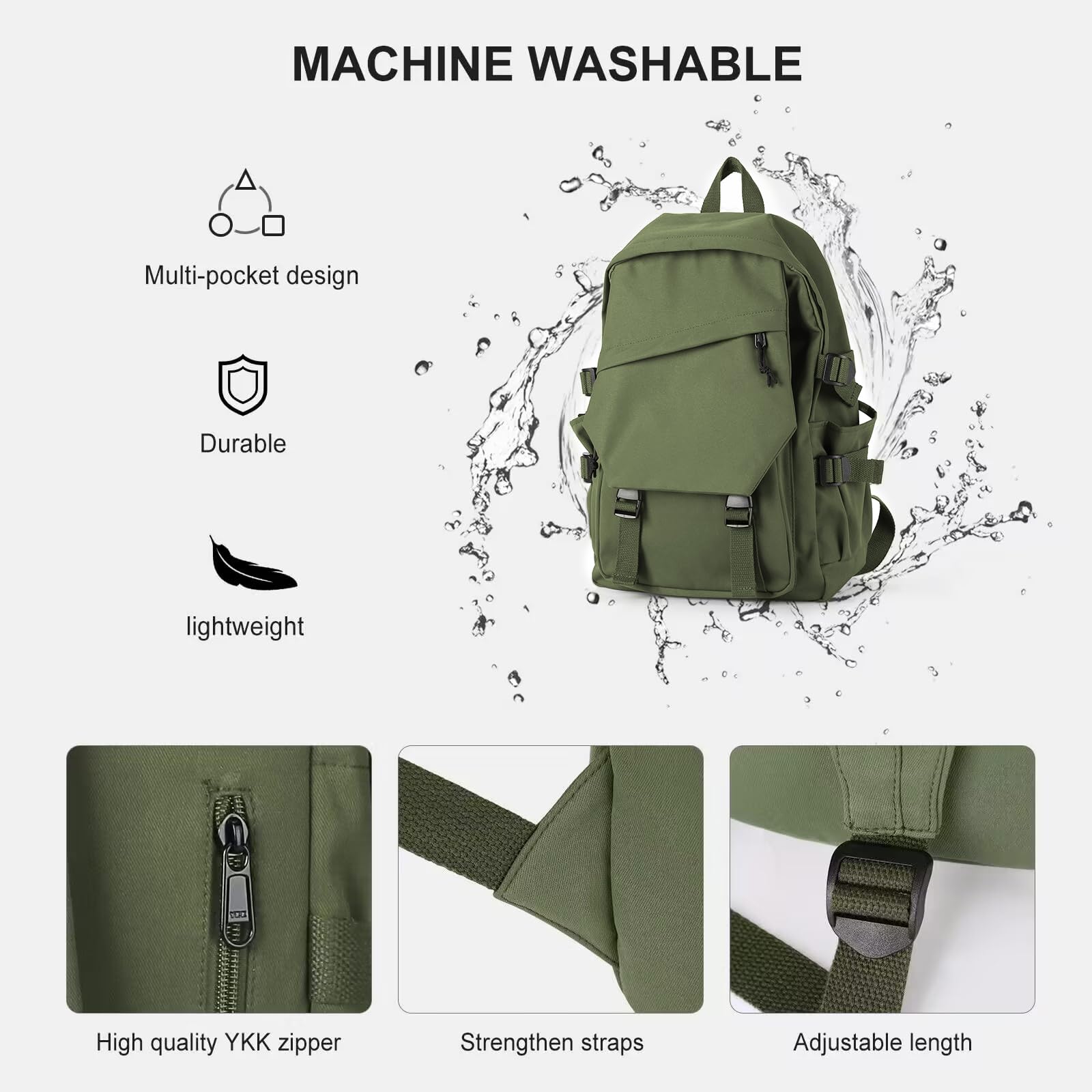 Lightweight Laptop Backpack for College, High School & Travel - Durable Water-Resistant Bookbag for Men & Women - Perfect for Commuting, Campus & Everyday Use