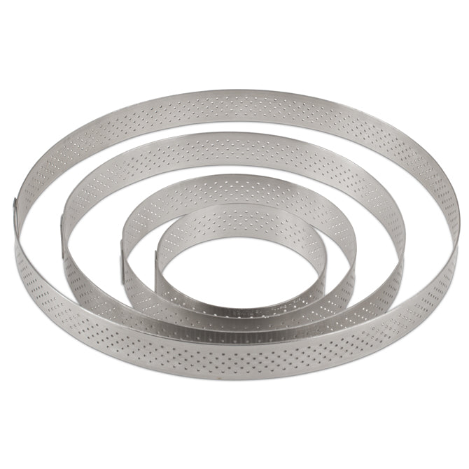 Valrhona Perforated Tart Rings 0.78