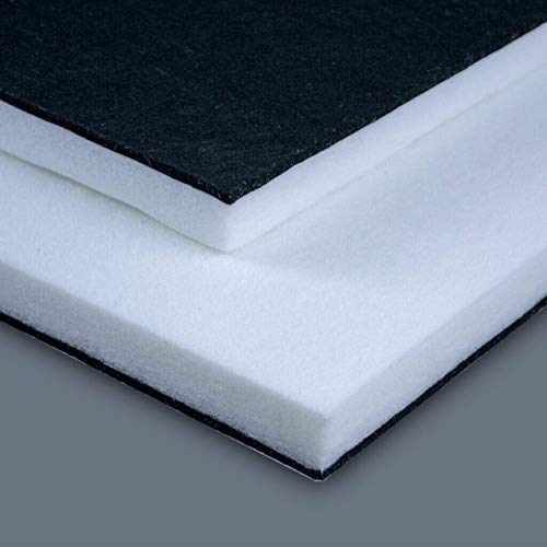Acoustic Soundproofing Tiles 24x24 Inches - Black & White Dual Tone Ceiling & Wall Panels for Noise Reduction in Home Theater, Office & Studio (1