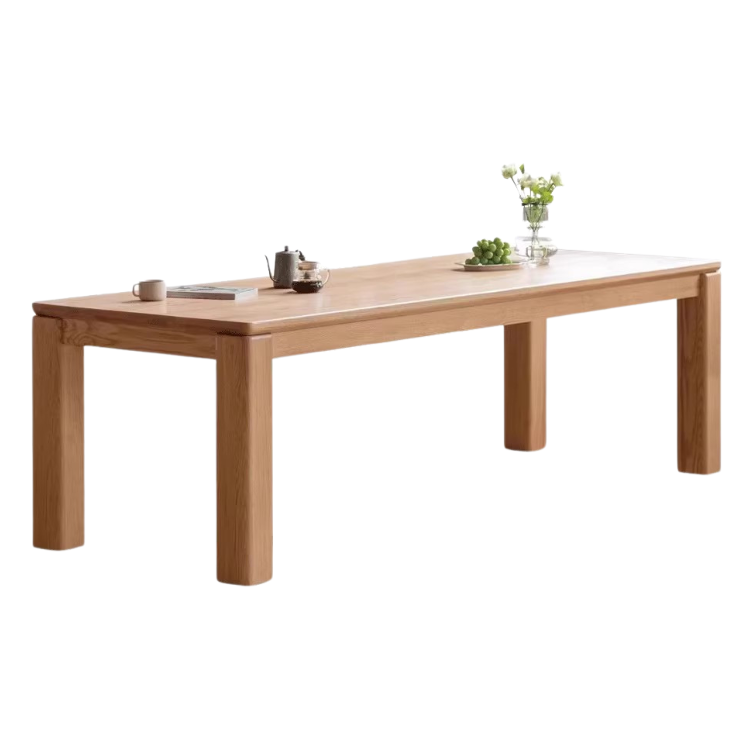 70.9x35.4x29.9 inch / 180x90x76 сm / Natural Wood Color / Dining table