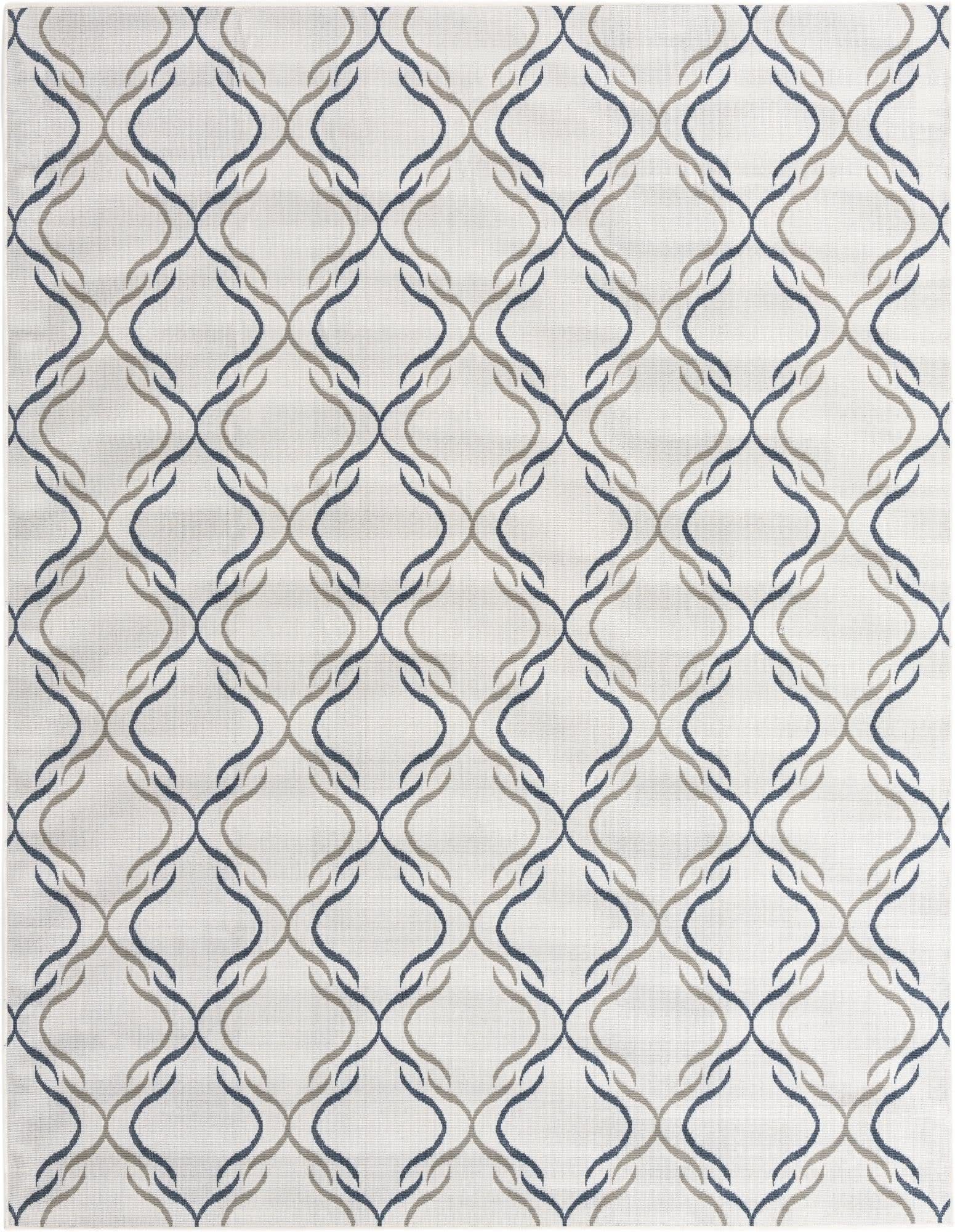 Unique Loom Outdoor Trellis Collection Area Rug - 7'10