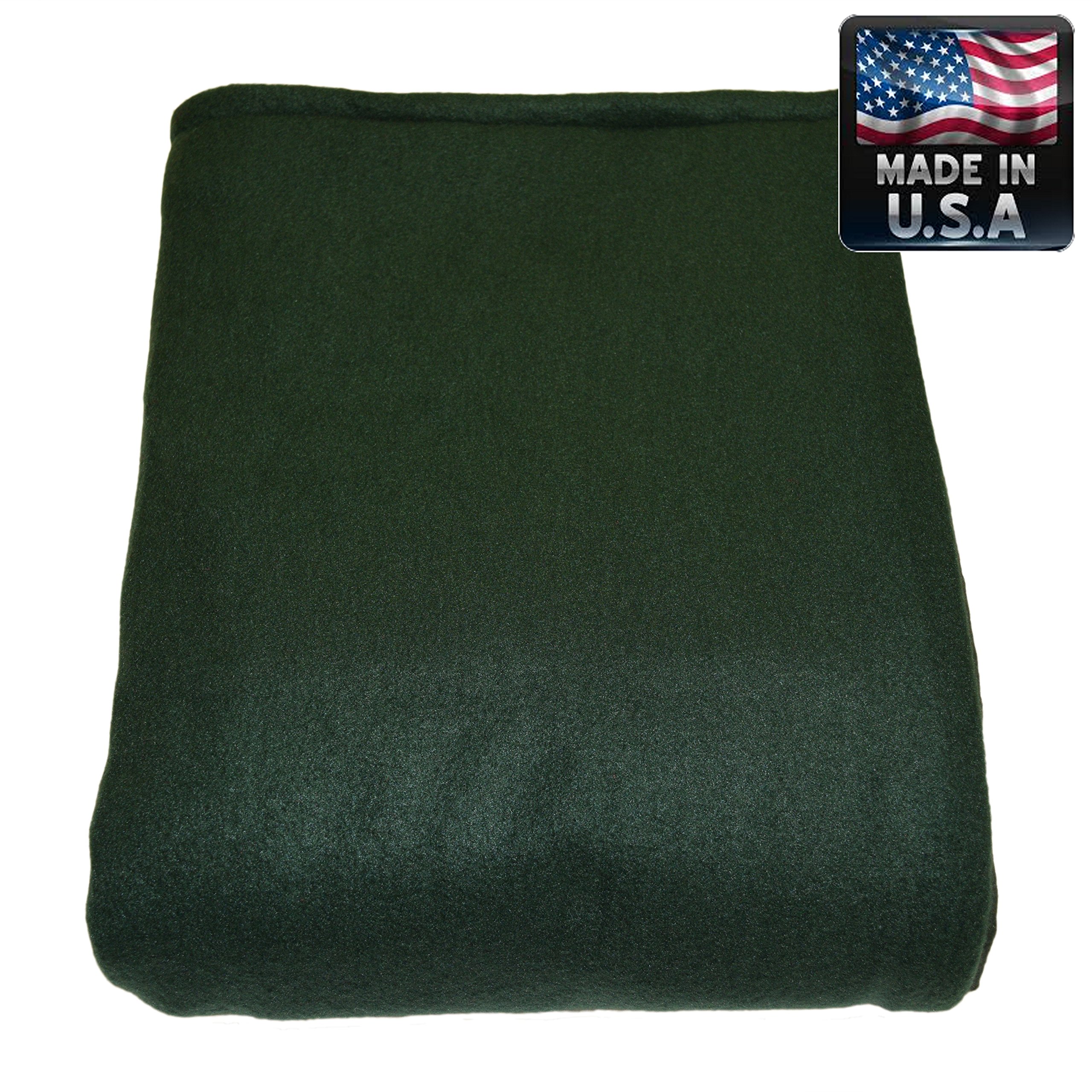 **Melissa's Weighted Blankets for Kids - 5lbs Child Size, Forest Green | 10 Fleece & Flannel Combos | 27 Sizes & Weights (48