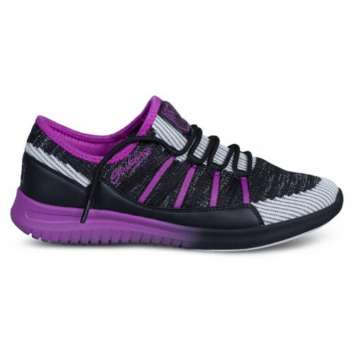 KR Strikeforce Jazz Black/Purple Women's Bowling Shoes - Lightweight & Comfortable for League Play & Tournament Bowling