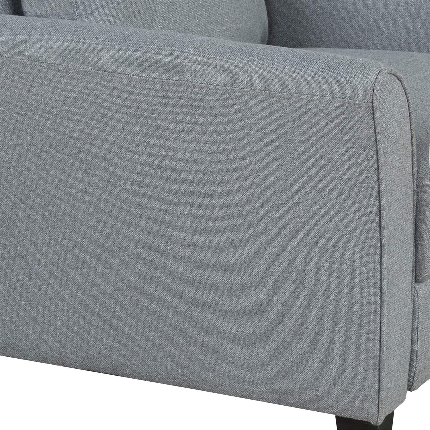 Merax Upholstered Sofa Set - Single Chair, Loveseat & 3-Seat Sofa with Armrests - Modern Living Room Furniture for Home Decor & Comfortable Relaxation