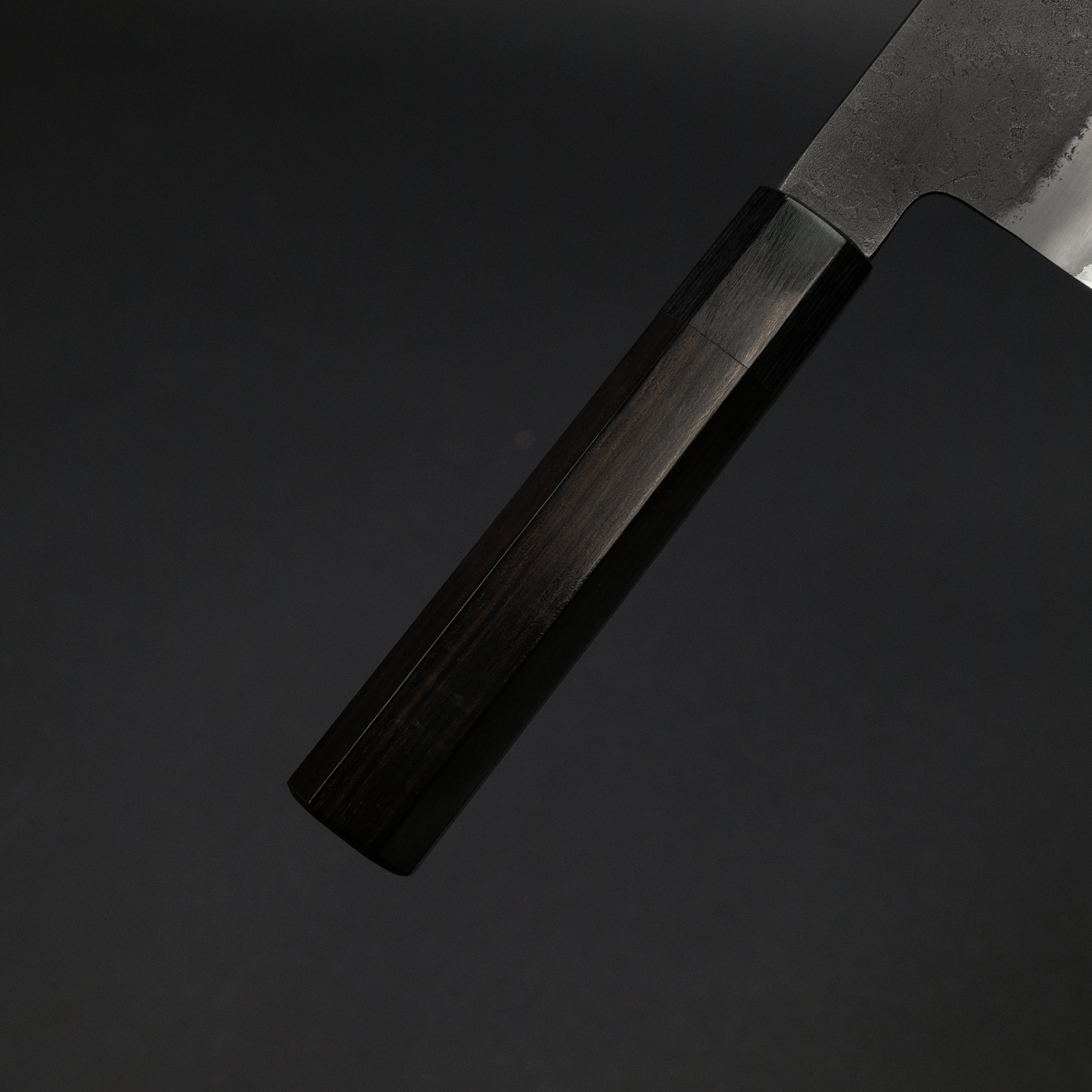 Premium Mutsumi Blue Super Kurouchi Nashiji Kiritsuke Gyuto 210mm - Japanese Chef Knife with Ebony Handle for Sushi, Sashimi & Precision Cutting
