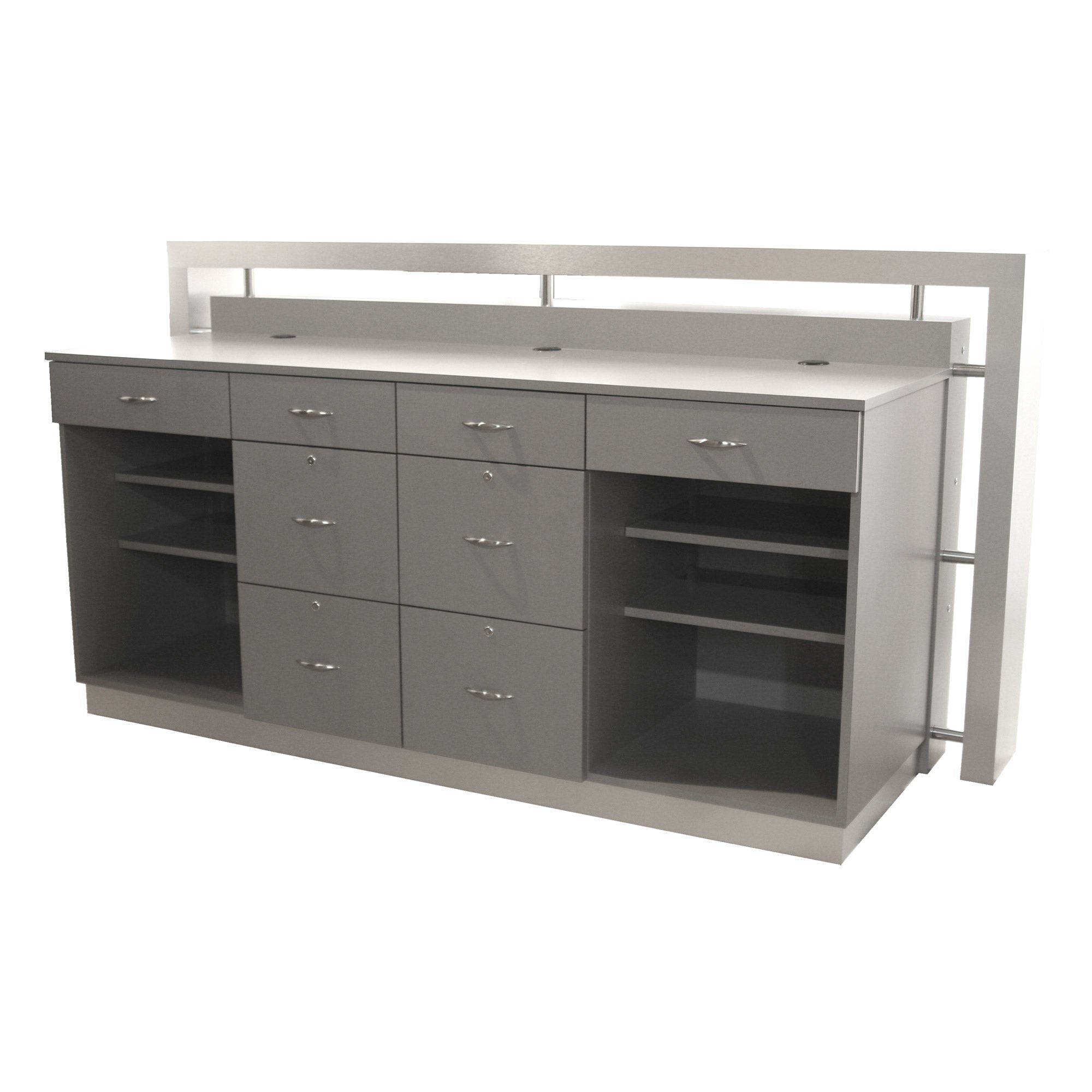 J Craig Reception Desk - Modern Office Reception Counter for Hotels, Clinics & Corporate Lobbies - Premium Quality Front Desk with Durable Construction