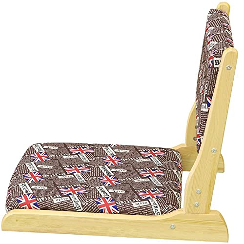 Foldable Zaisu Floor Chair with Back Support - Padded Legless Japanese Style Gaming Chair for Reading, Meditation & Relaxing - Perfect for Living Room, Balcony & Small Spaces