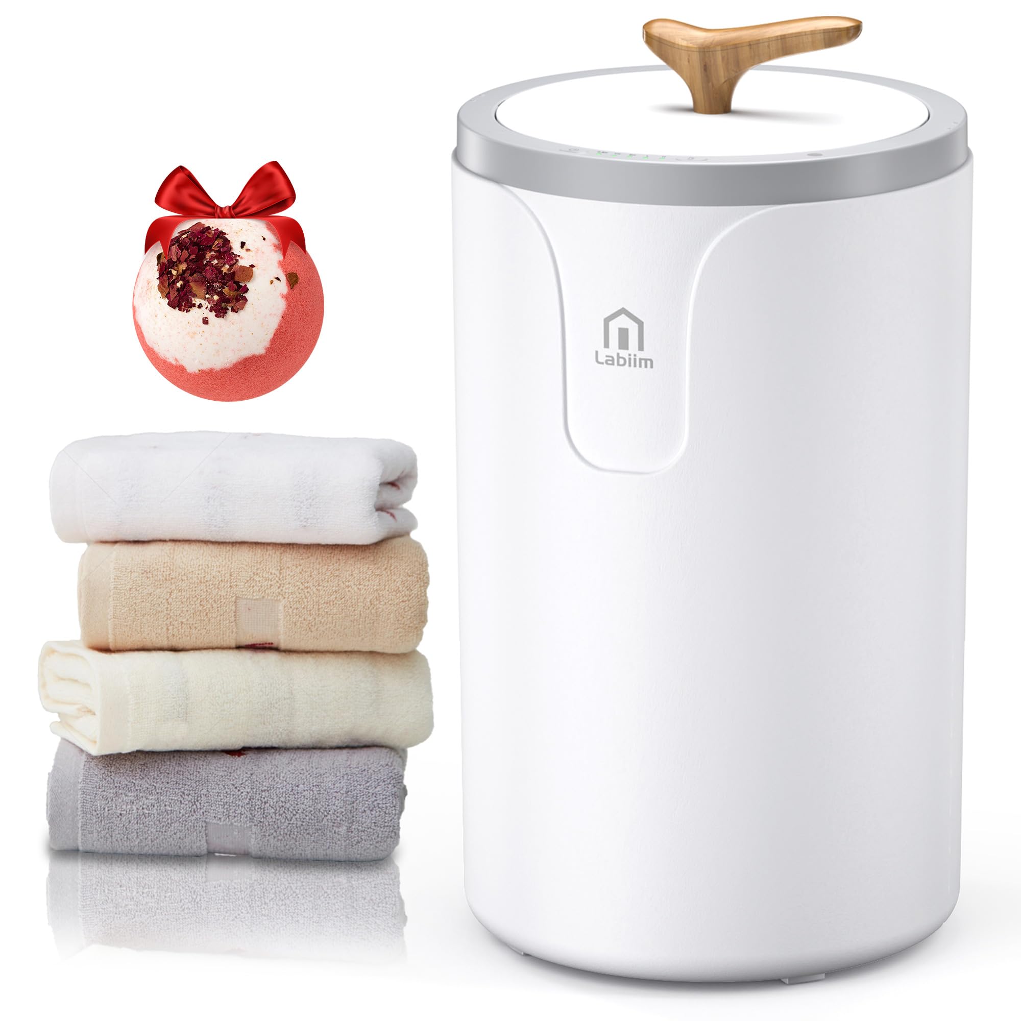 Premium Heated Towel Warmer for Bathroom & Spa - 20L Large Capacity Fast Warming Bucket for Towels, Robes & Blankets - Perfect Winter Gift for Home Luxury & Cozy Comfort