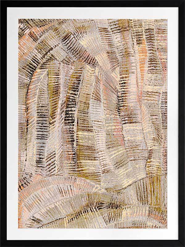 Dhala Bu Nya Neutral Framed Art Print - Modern Abstract Wall Decor for Living Room, Bedroom & Office - Perfect for Home Decor & Gift Giving