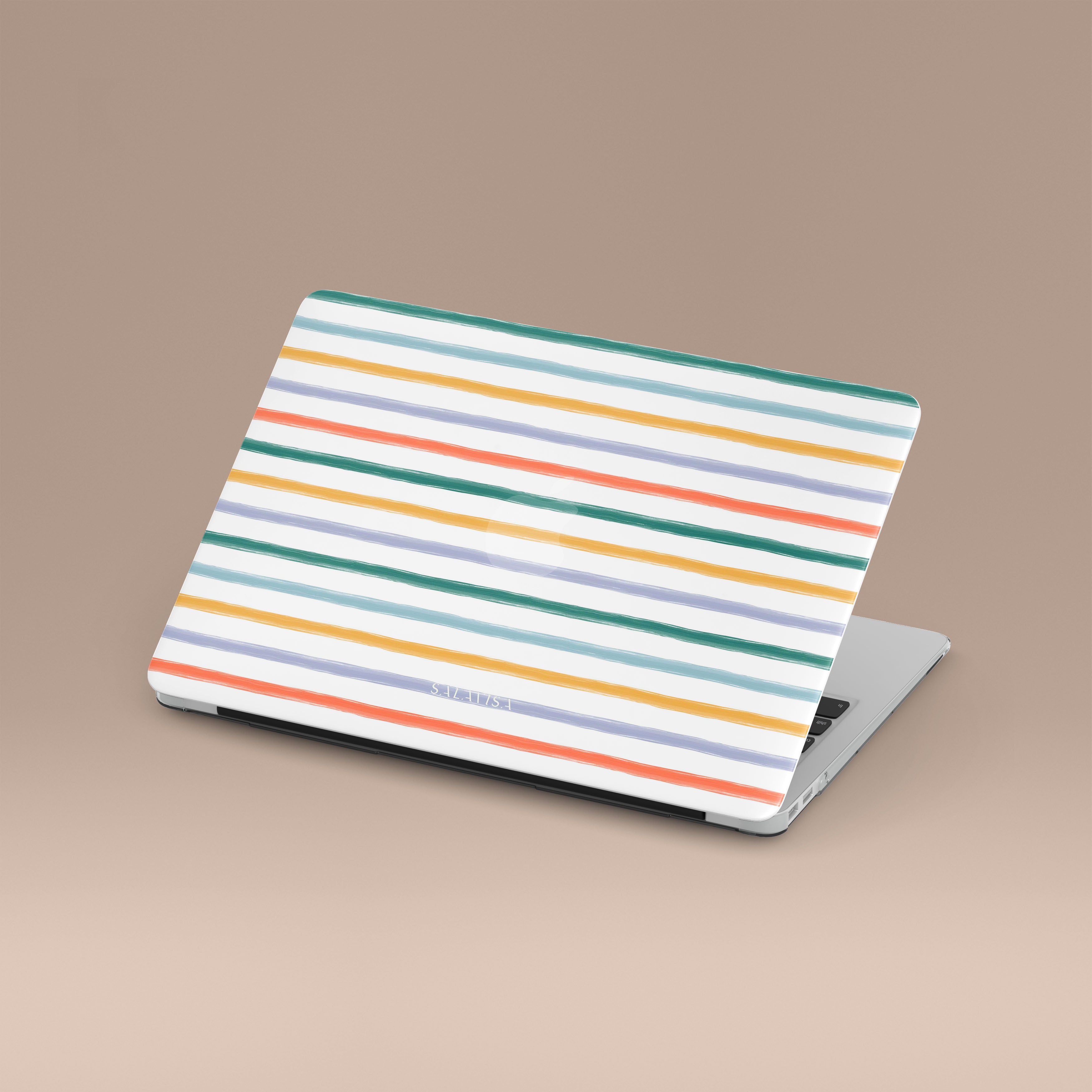 Stylish Summer Stripes MacBook Pro/Air Case - Trendy Laptop Sleeve for 13/15 Inch MacBooks - Perfect for Work, Travel & School Accessories