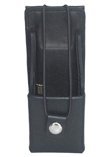 Motorola XTS 5000 Leather Carry Case with Fixed Belt Loop - Durable Non-Display Holster for Two-Way Radio | Perfect for Security, Construction & Emergency Responders