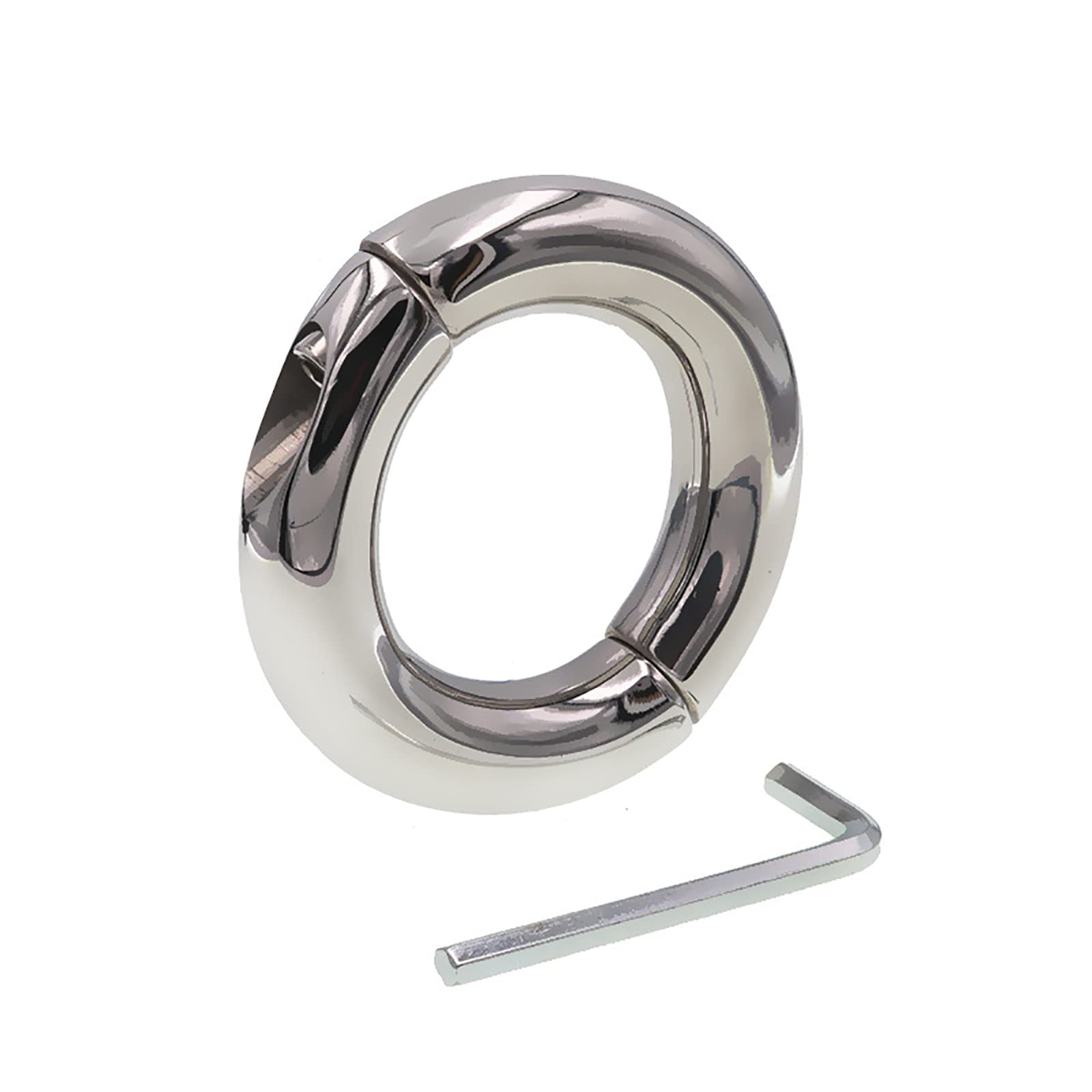 Premium Metal Penis Ring for Men - Cock Ring & Testicle Ring Set, Adult Sex Toy for Couples & Solo Pleasure (3.3cm/1.3in) - Enhance Erections & Intimacy in Bedroom Play