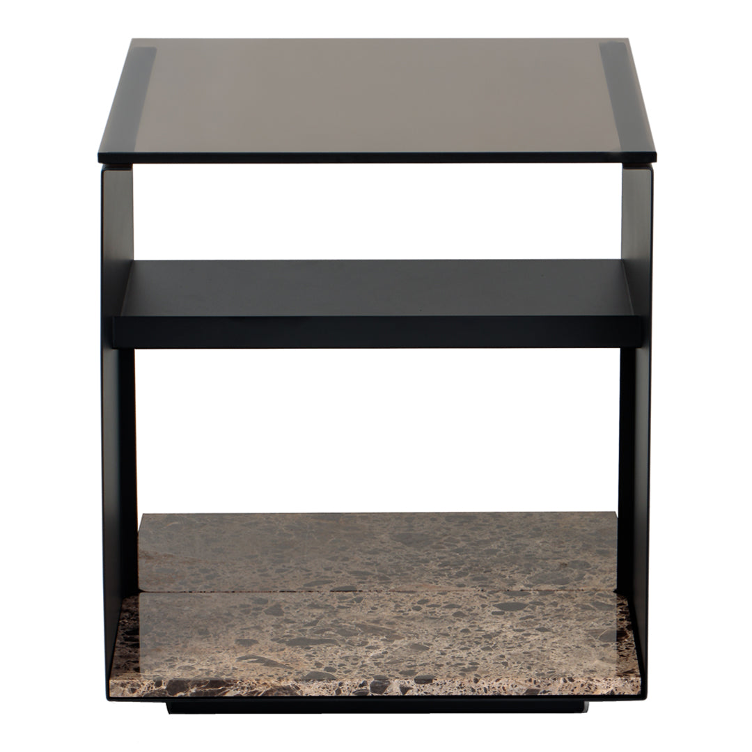 Modern Exposed Side Table - Small End Table for Living Room, Bedroom, or Office - Perfect for Coffee, Books, and Decor