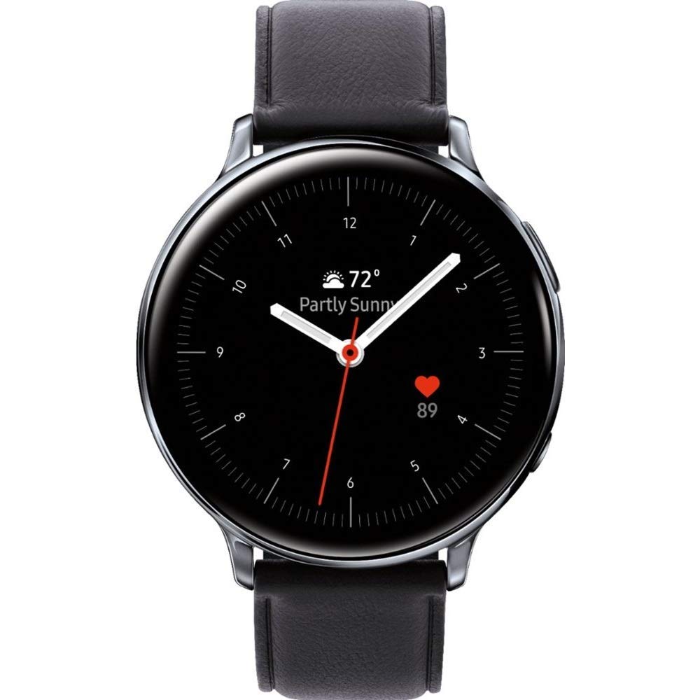 Samsung Galaxy Watch Active 2 SM-R820 44mm Stainless Steel Smartwatch - Fitness Tracker, Heart Rate Monitor, GPS, Bluetooth - Perfect for Running, Swimming & Daily Activity Tracking