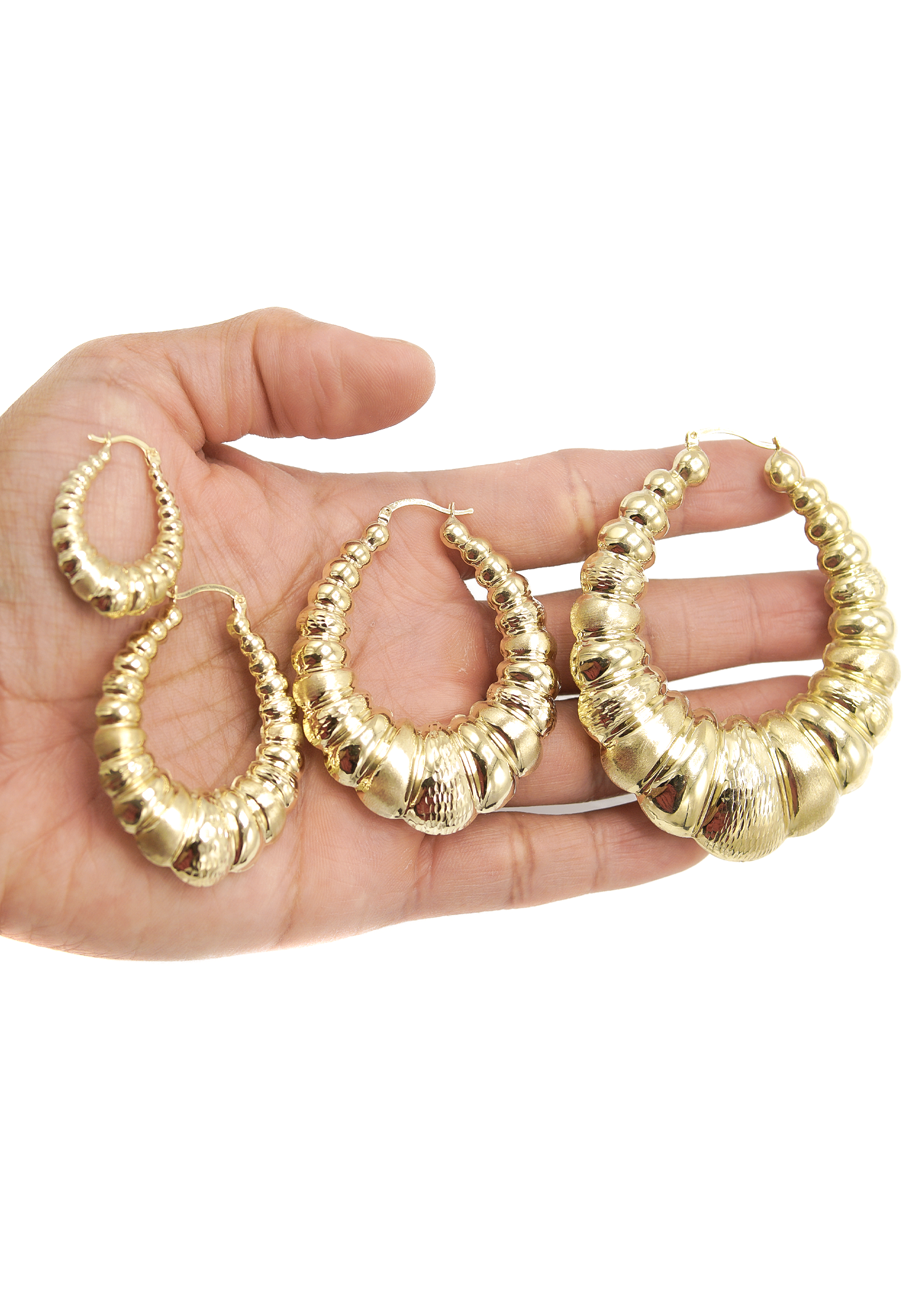 10K Gold Hoop Earrings for Women - Adjustable Size (14K, 18K Options) | Elegant Everyday Jewelry for Work, Date Night & Special Occasions