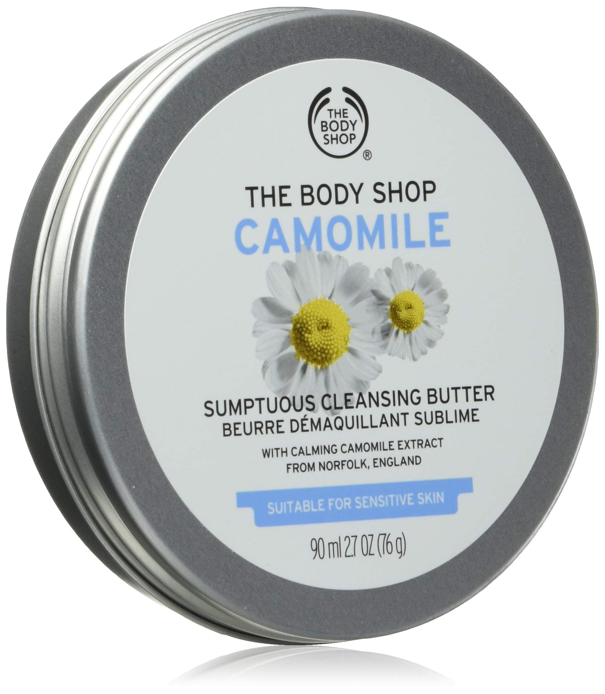 The Body Shop Camomile Sumptuous Cleansing Butter - 2.7 Oz / 80ml - Gentle Makeup Remover & Deep Cleanser for Sensitive Skin - Perfect for Nighttime Skincare Routine & Travel Essentials