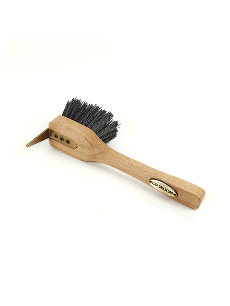 Premium Wooden Hoof Pick Brush for Horses - Durable Grooming Tool for Cleaning Hooves & Removing Debris - Perfect for Equestrian Care, Stable Maintenance & Horse Health