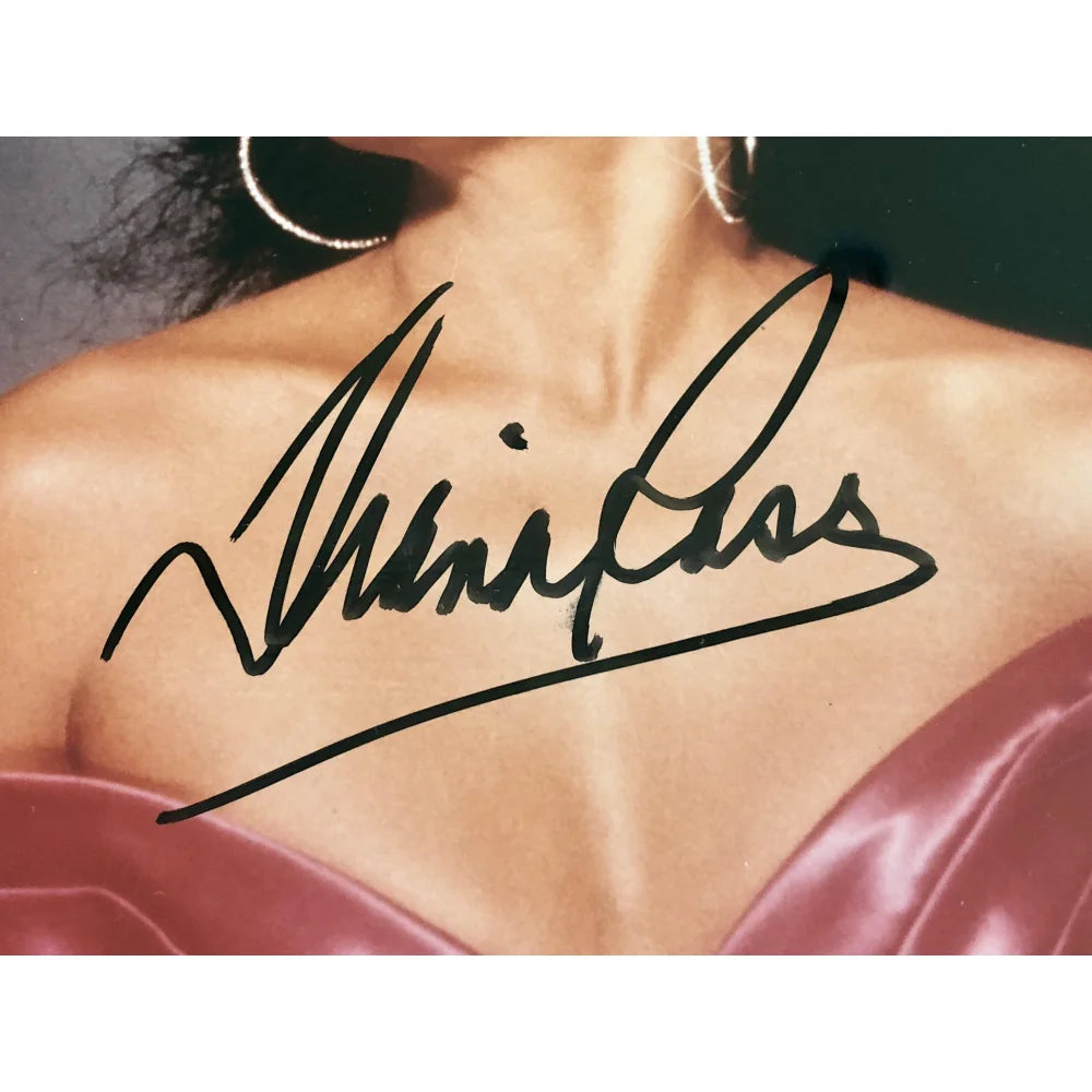 Diana Ross Signed 8x10 Photo with JSA COA - Framed Motown Autograph Memorabilia - Perfect for Music Collectors & Home Decor