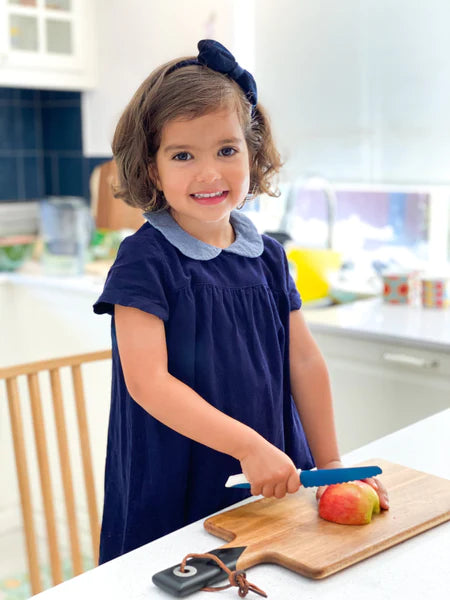 Kiddikutter Child Safe Knife - Stainless Steel Safety Knife for Kids, Toddlers & Beginners - Perfect for Cooking, Baking & Learning Kitchen Skills