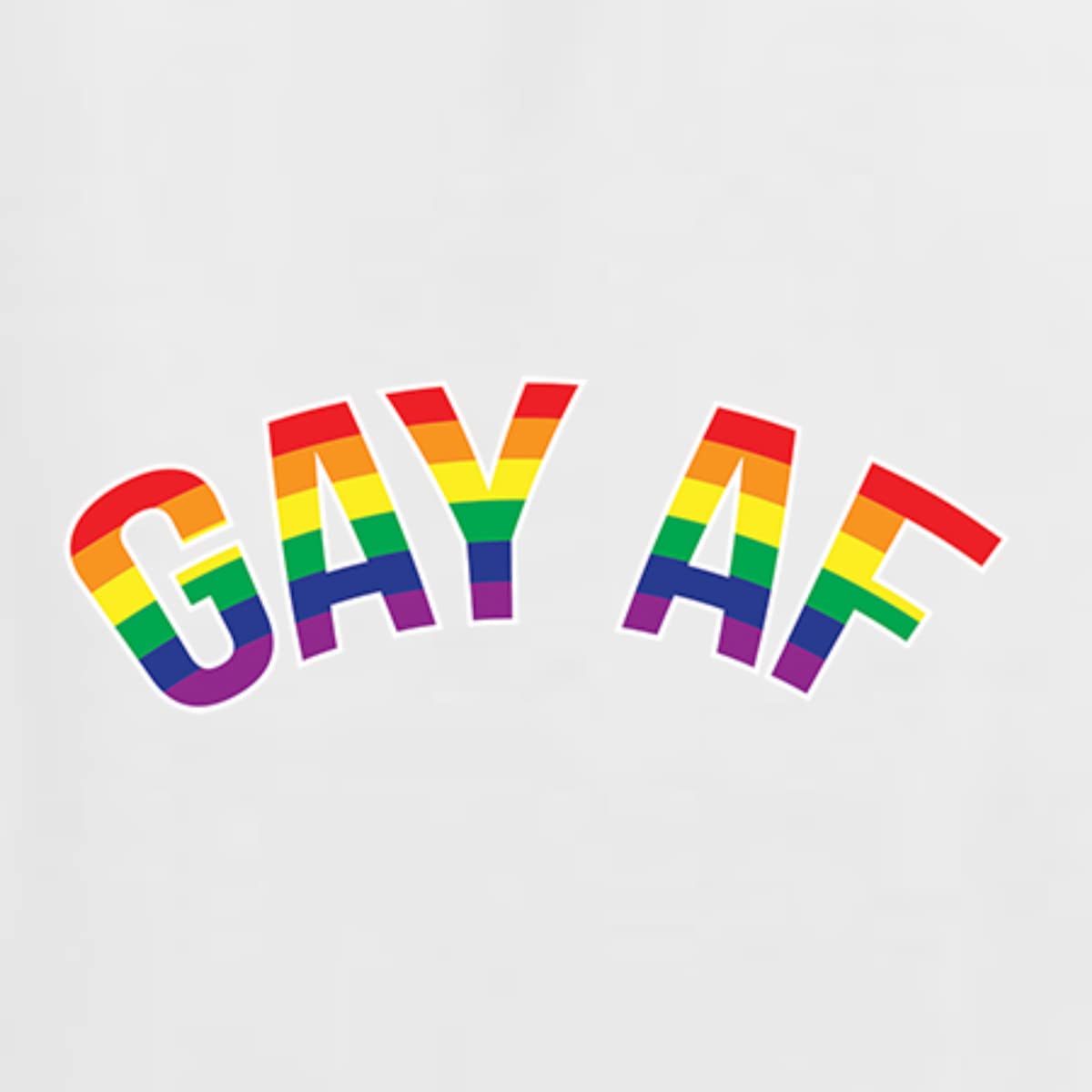 Gay AF LGBT Pride Rainbow Graphic Tank Top for Men - Comfortable & Stylish LGBTQ+ Apparel for Pride Parades, Festivals & Everyday Wear