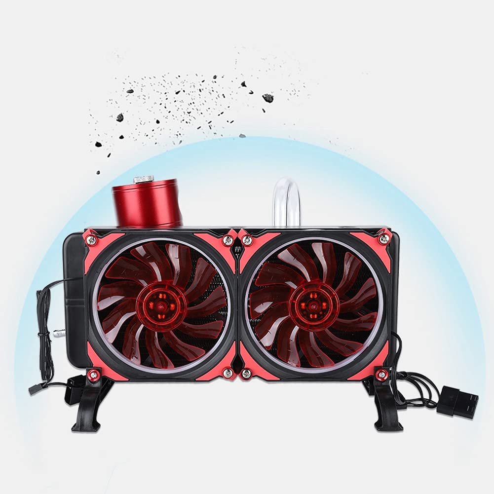 High Performance PC Water Cooling Kit - 18 Waterways Liquid CPU Cooler with SC600 Pump, G1/4 CPU/GPU Block & Heat Sink - Complete DIY Computer Water-Cooled Set for Gaming Rigs & Overclocking Systems (Includes Fans & Coolant) - Perfect for Extreme Gaming, Video Editing & High-End Workstations