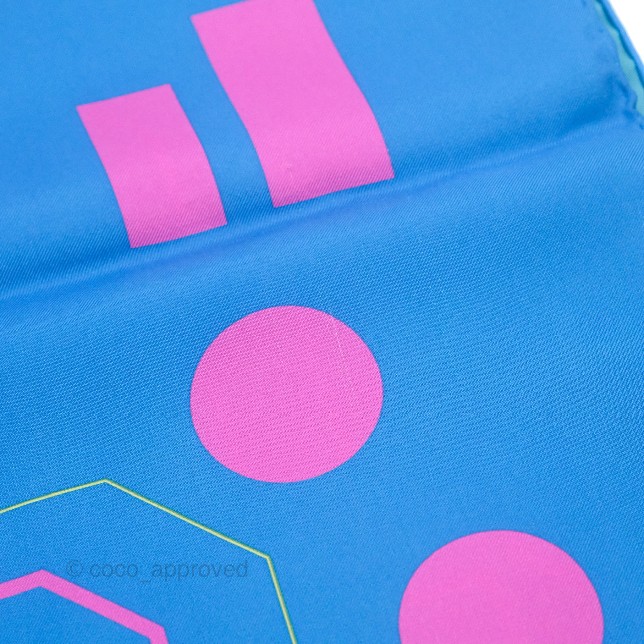 Chanel CC Square Silk Scarf for Women - Luxury Blue Pink Yellow Floral Print Fashion Accessory - Perfect for Gift, Party, Travel & Everyday Elegance