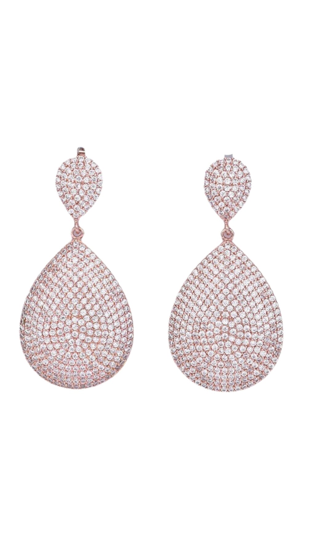 Luxury Gold Diamante Teardrop Earrings for Women – Elegant Statement Jewelry for Parties, Weddings & Special Occasions