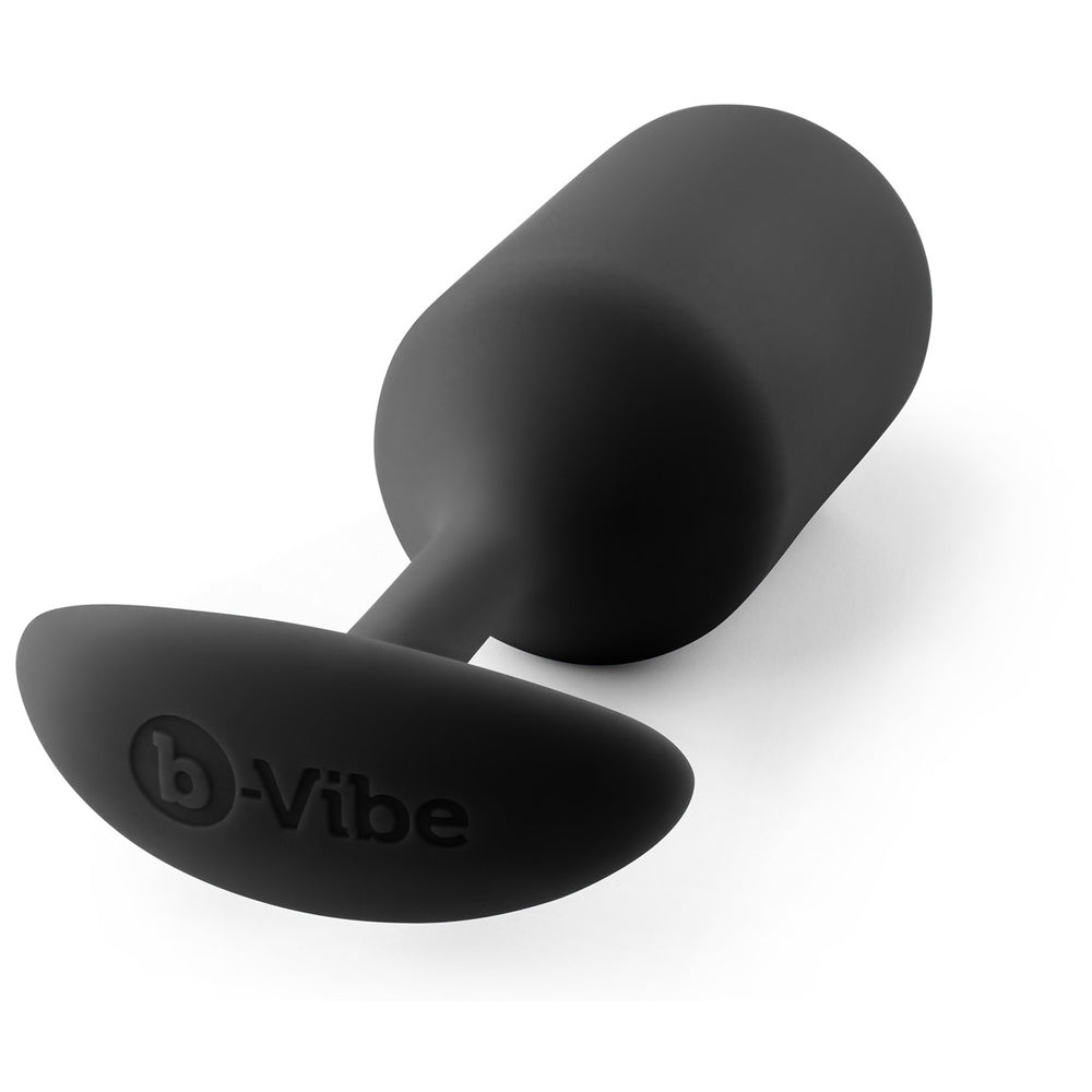 B Vibe Weighted Snug Plug 3 - Premium Silicone Anal Plug for Men & Women - Comfortable Weighted Design for Enhanced Sensation - Perfect for Couples Play & Solo Pleasure