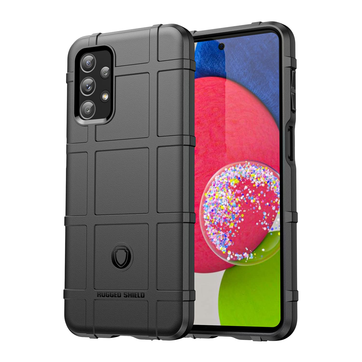 Military Grade Shockproof Galaxy M23/F23 Case - Drop-Tested Protective Cover with Camera Lens Shield | HD Black Phone Case for Samsung Galaxy M23/F23 - Perfect for Outdoor Adventures, Work & Daily Protection