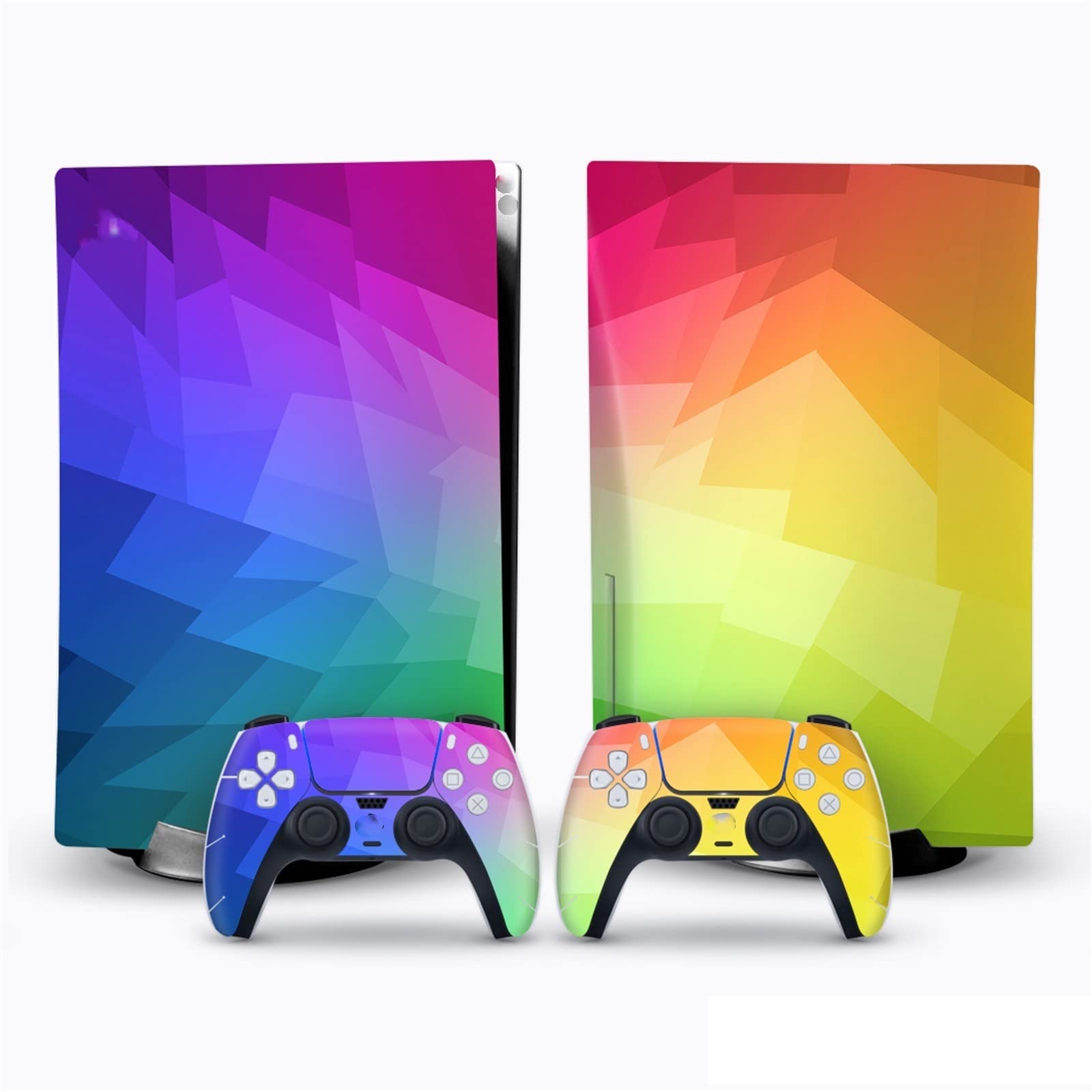 Anime Vinyl Skin Wrap for PS5 Disk Edition Console & 2 Controllers - Bubble-Free, Durable, Scratch-Resistant - Perfect for Gaming Setups & Anime Lovers