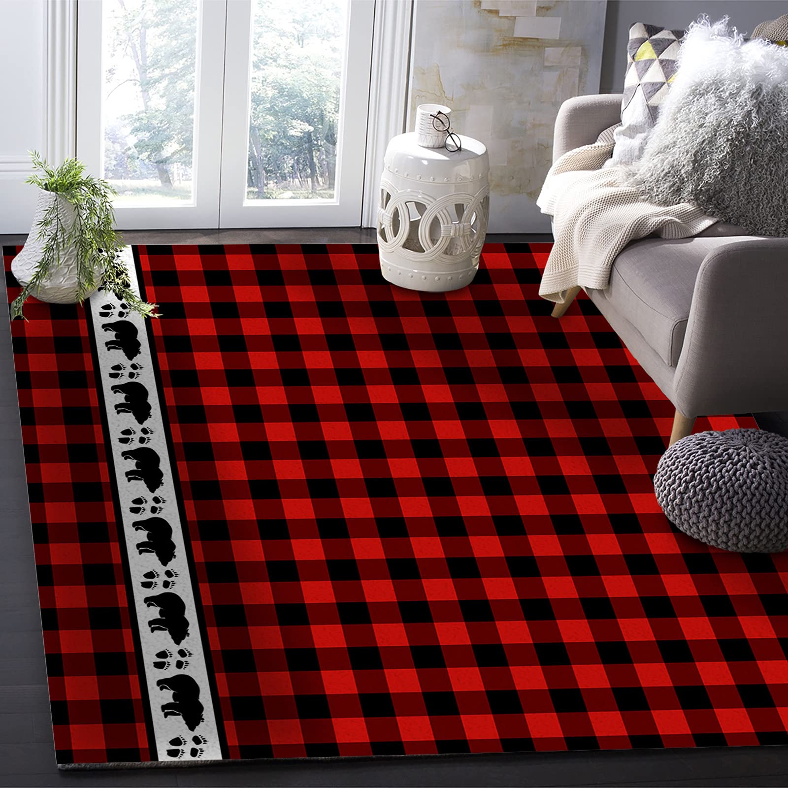 3x5 Outdoor Rug - Non-Shedding Boho Carpet Runner for Bedroom, Living Room, Entryway & Kitchen Decor - Perfect for Patio, Deck and Indoor Flooring (3ft x 5ft)