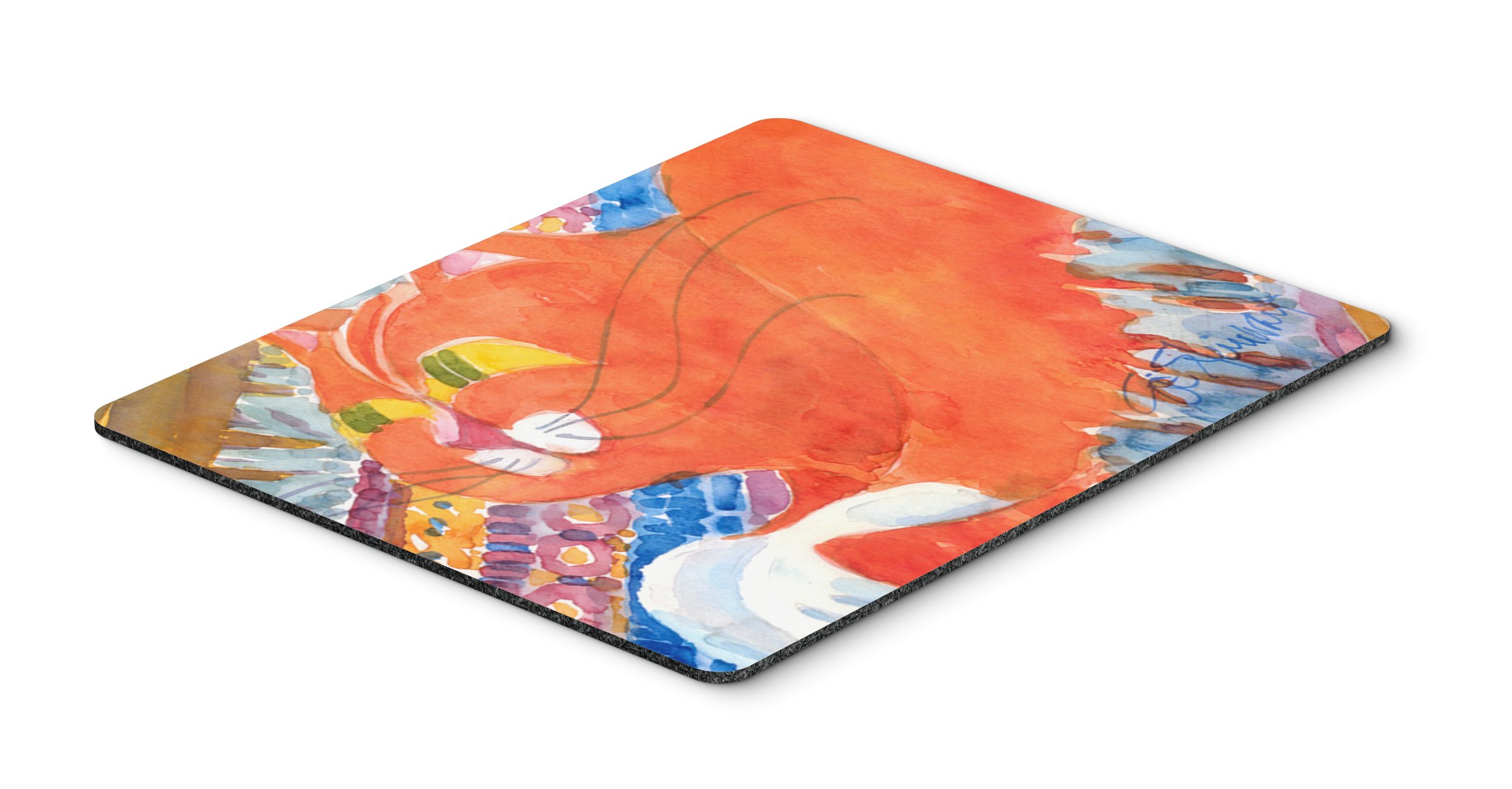 Caroline's Treasures 6033MP Washable Large Cat Mouse Pad - Non-Slip Desk Mat for Home Office, Gaming & Computer Work - Perfect as Hot Pad, Trivet or Laptop Mouse Mat (Cute Cat Design)