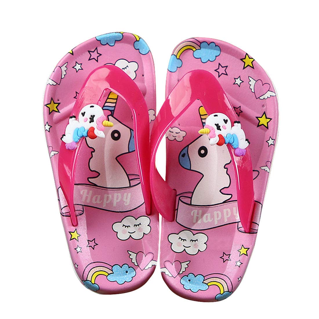 Kids Flip Flop Sandals for Boys & Girls - Comfortable Slides for Beach, Pool, Water Play & Bath Time - Non-Slip Water Shoes for Summer Outdoor Activities