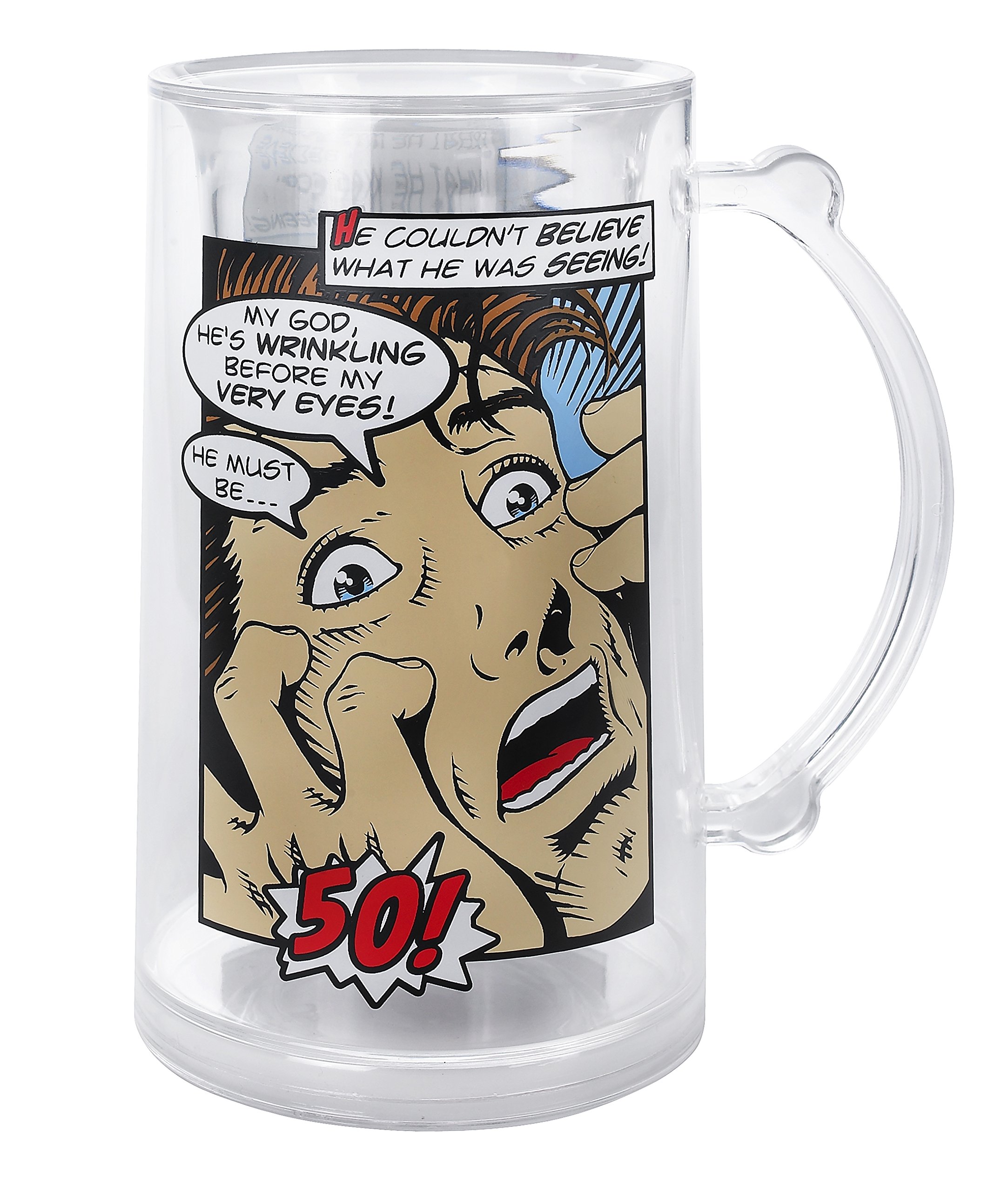 Laid Back CS1431 Men's 50th Birthday Milestone 14-Ounce Beer Tankard - Perfect for Birthday Celebrations, Retirement Gifts & Father's Day
