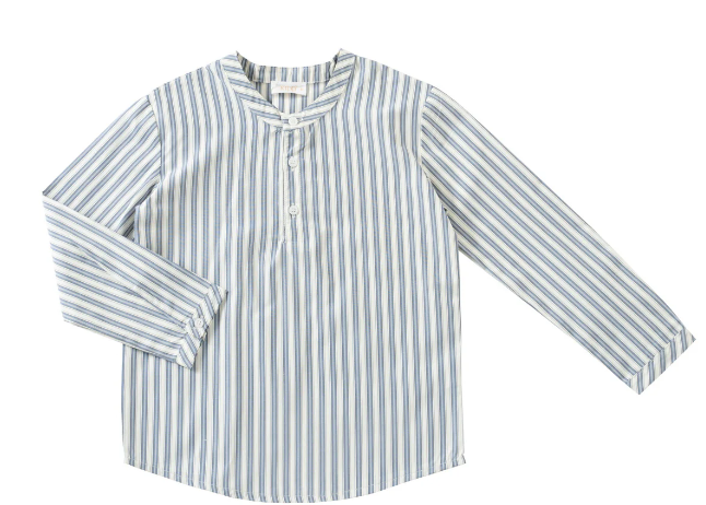 KIPP STRIPE SHIRT for Boys (2-10 Years) - Casual Kids Button Down Shirt for School, Parties & Family Outings